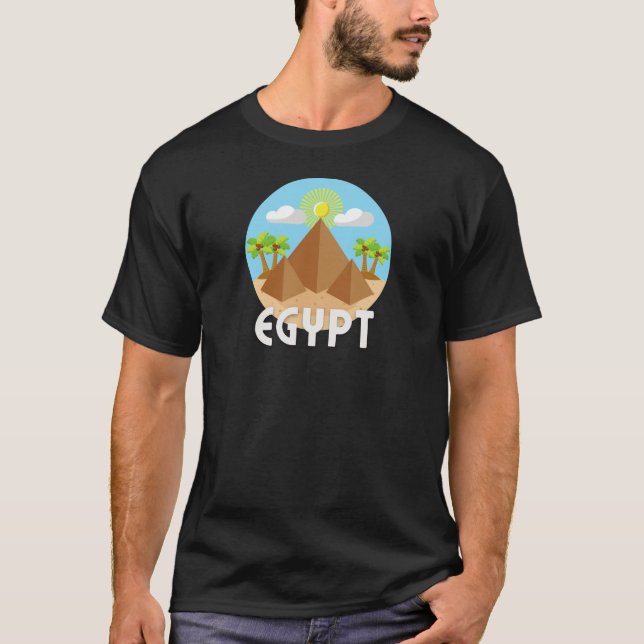 T-shirt Pyramides égyptiennes | Chemise Voyageur (Devant)