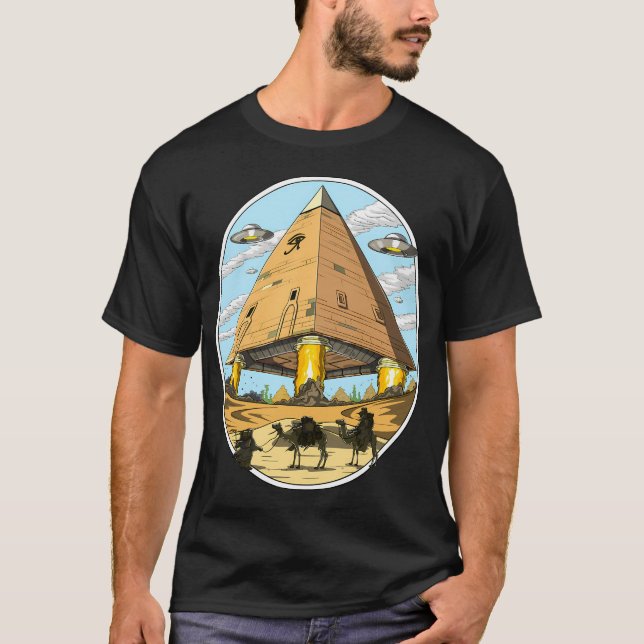T-shirt Pyramides égyptiennes extraterrestres (Devant)