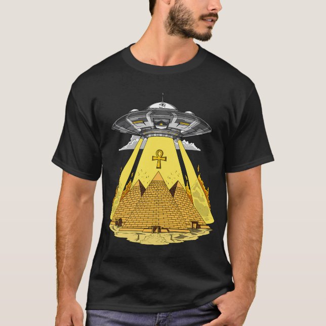 T-shirt Pyramides égyptiennes extraterrestres (Devant)
