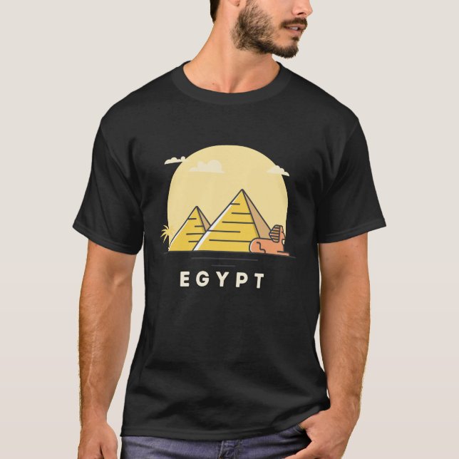 T-shirt Pyramides Égyptiennes, Grande Pyramide De Gizeh (Devant)