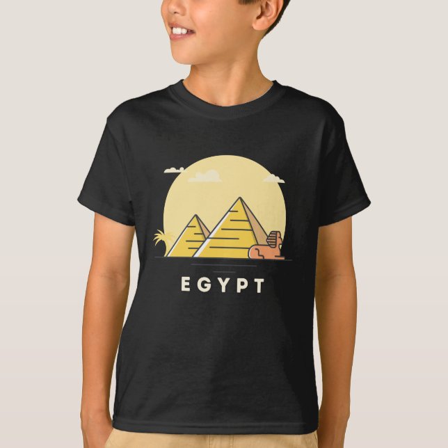 T-shirt Pyramides Égyptiennes, Grande Pyramide De Gizeh (Devant)