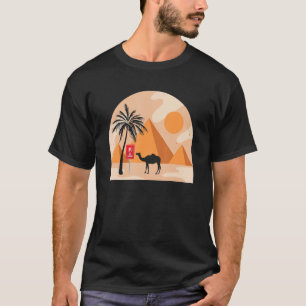 T-shirt Pyramides égyptiennes Hiéroglyphes Modernes Ancien