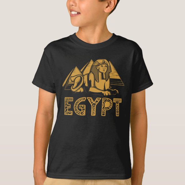 T-shirt Pyramides égyptiennes Pharaon Sphinx Égypte (Devant)