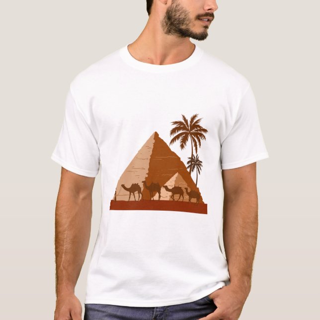 T-shirt Pyramides égyptiennes Venir et Visiter Egypte Cade (Devant)