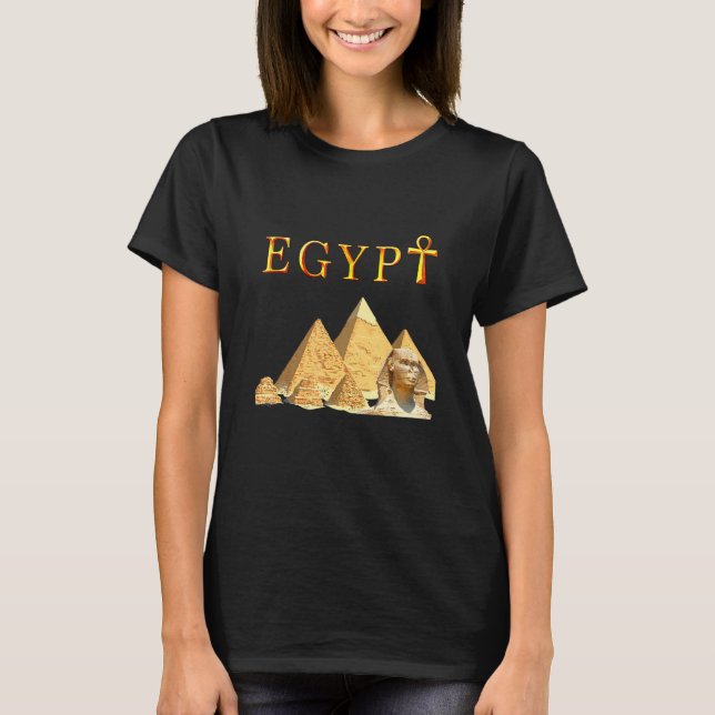 T-shirt Pyramides pharaons Sphinx Egypte Tut Egyptian Tee (Devant)