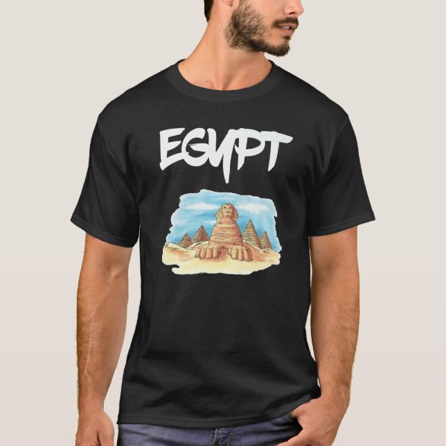 T-shirt Pyramides Sphinx Égypte ancienne Egyptologie égypt (Devant)