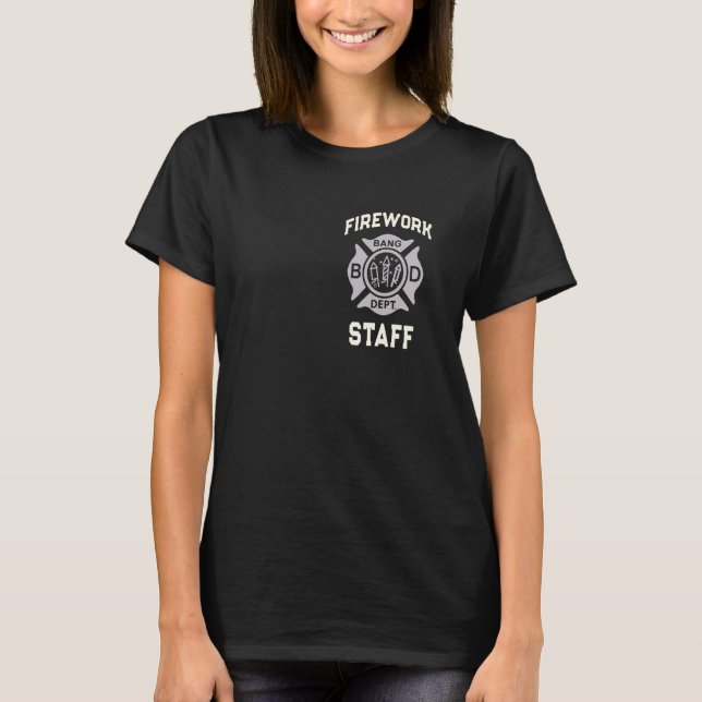 T-shirt Pyro FIREWORK PERSONNEL 4 juillet Boom Squad Sécur (Devant)