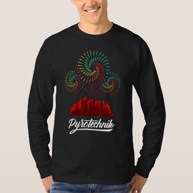 T-shirt Pyrotechnie Pyrotechnicien Crew Pyro Show Firewor (Devant)