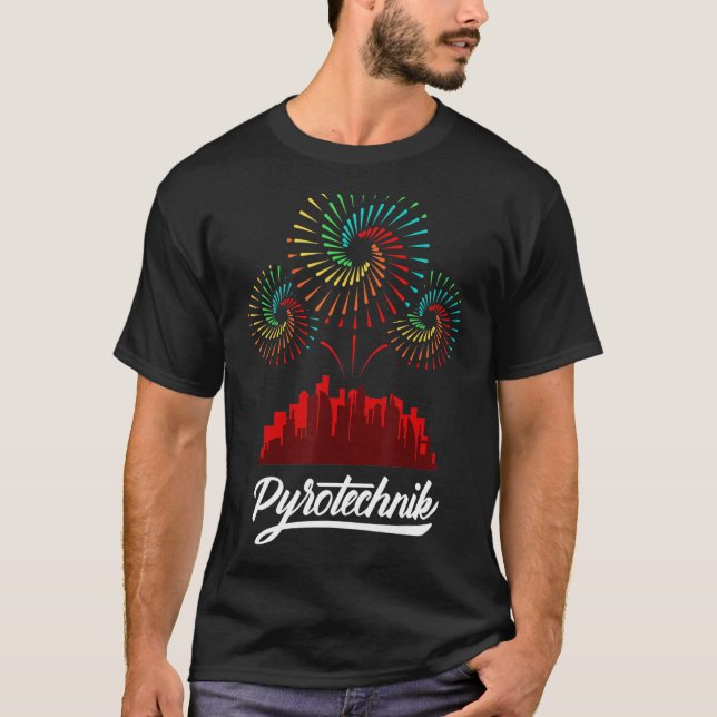 T-shirt Pyrotechnie Pyrotechnicien Crew Pyro Show Firewor (Devant)