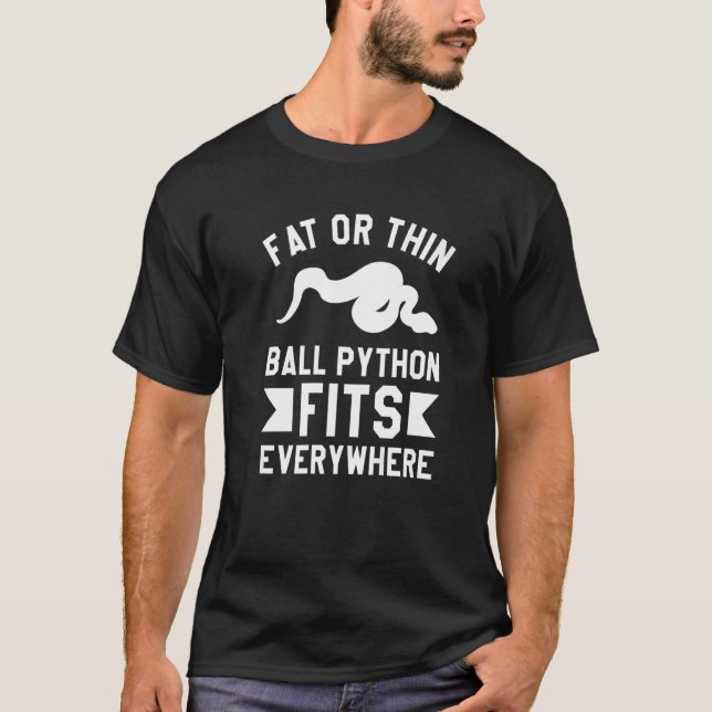 T-shirt Python À Ballons Gras Ou Minces Adapté Partout Pyt (Devant)
