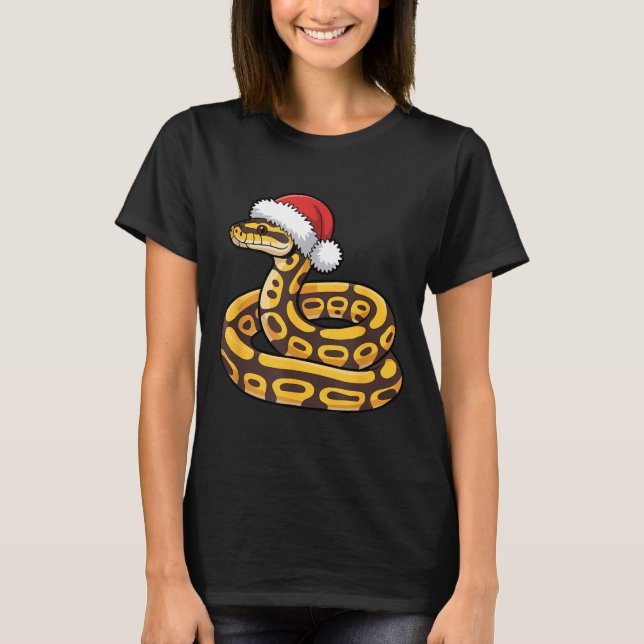 T-shirt Python balle de Noël Sweat-shirt de Noël laid Amou (Devant)