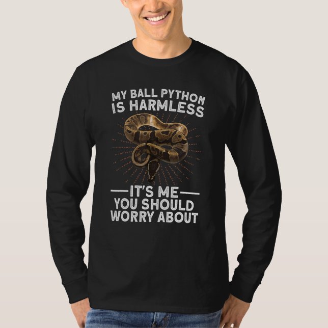 T-shirt Python drôle pour hommes femmes amateur de serpent (Devant)