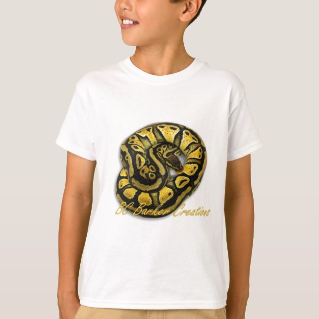 T-shirt Python en pastel blond de boule (Devant)