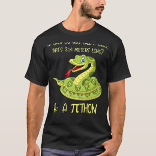 T-shirt Python Pithon Pi Symbole Funny Math Mathématique T