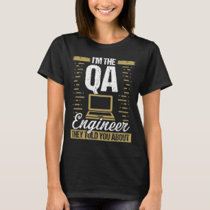 T-shirt QA Engineering Code Quality Assurance Software