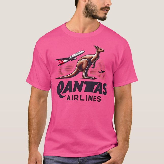 T-shirt Qantas Airlines (Devant)