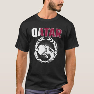 T-shirt Qatar Table Tennis Qatari Ping Pong Supporter Spo