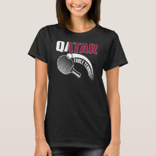 T-shirt Qatar Table Tennis Qatari Ping Pong Supporter Spo