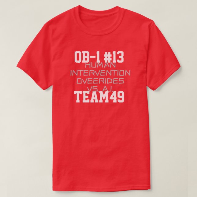 T-SHIRT QB-13 INTERVENTION SUR A. I. (Design devant)