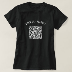 T-shirt QR Code Analyser vos informations Personalized Fun