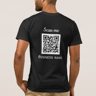 T-shirt QR Code Business Logo Professionnel Noir Moderne