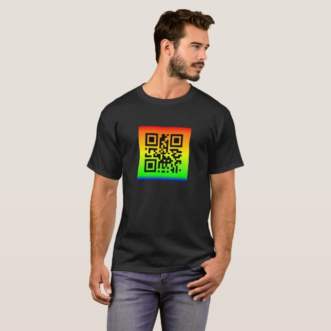 T-shirt QR Code® dit : PAIX (Devant entier)
