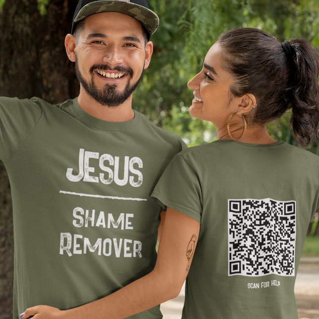 T-shirt QR Code Jesus Shame Remover Hope Christian (Créateur téléchargé)