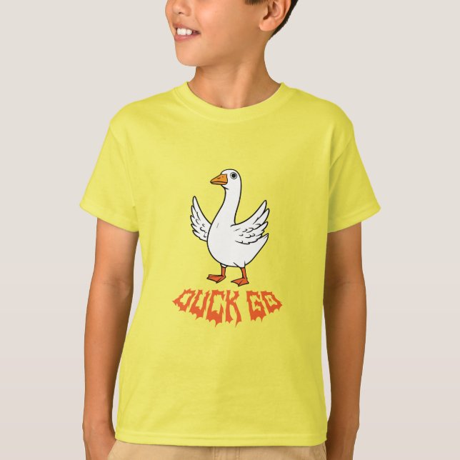 T-shirt Quack Edge Duck Graphic Tee (Devant)