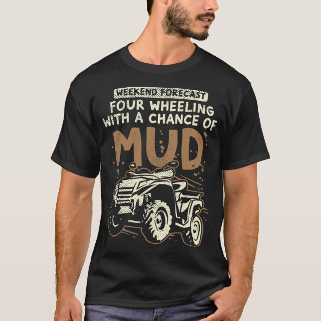 T-shirt Quad Driver Offroad Four Wheeler enduro idée cadea (Devant)