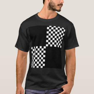 T-shirt Quad Ska noir blanc Motif vérifié