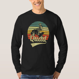 T-shirt Quad Vélo Retro Vintage Sunset Quad Vélo Rider