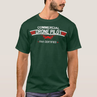 T-shirt Quadcopter commercial certifié pilote de drone de 