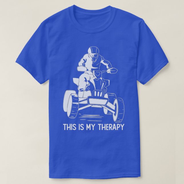 T-shirt Quading C'Est Mon VTT Thérapeutique Riding Lover Q (Design devant)