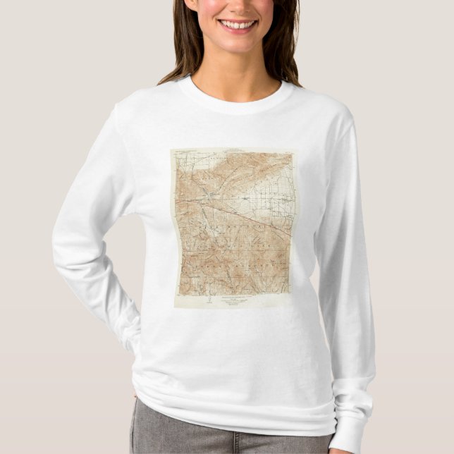 T-shirt Quadrilatère de Tejon montrant la crevasse de San (Devant)