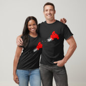 T-shirt quadruples. simple. rouge (Unisex)