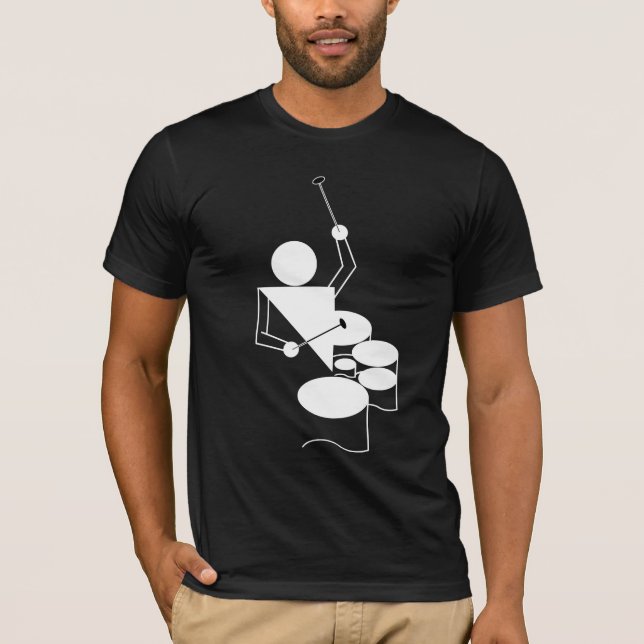 T-shirt QUADS - Tambours - Nouveau design Guert! (Devant)