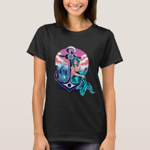 T-shirt Quai d'amarrage de sirène côte de sports nautiques