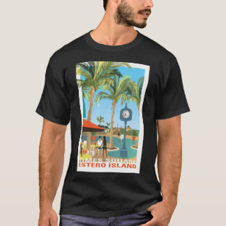 T-shirt Quai de la plage de Fort Myers (Times Carré Estero
