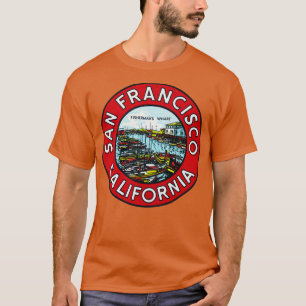 T-shirt Quai des pêcheurs des années 1940 San Francisco