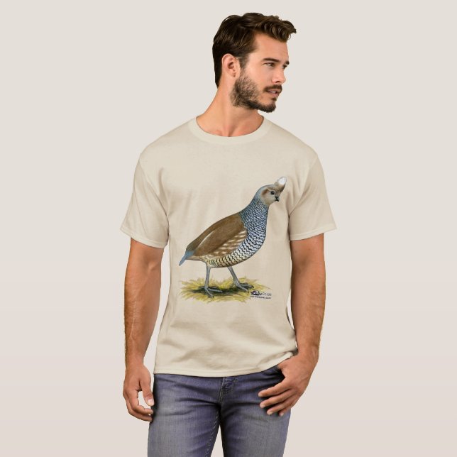T-shirt Quail à échelle (Devant entier)