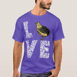 T-shirt Quail Bird Inséparable Watcher Propriétaire de la 