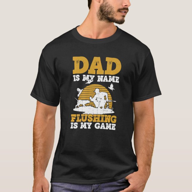 T-shirt Quail Hunter Dad And Upland Game Hunting Father (Devant)