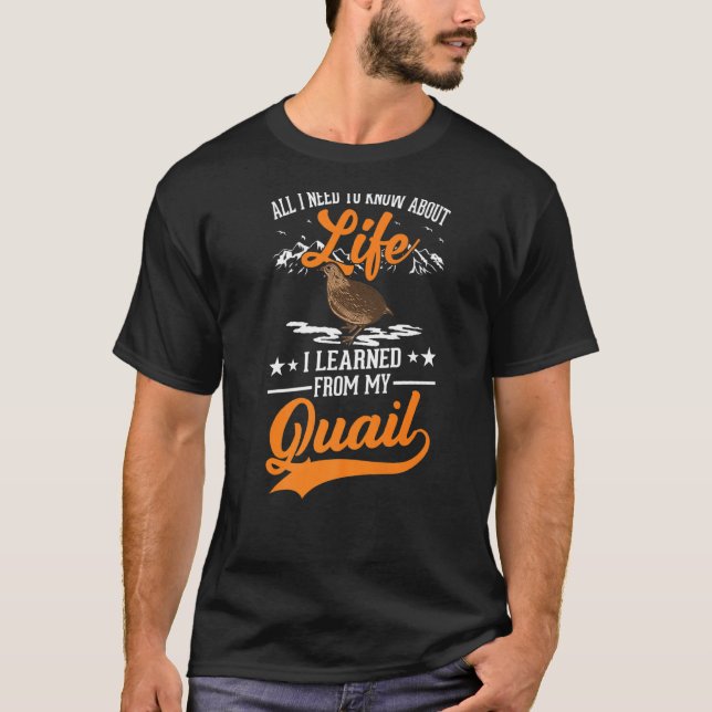 T-shirt Quail Quail Breeder Quail Farmer (Devant)