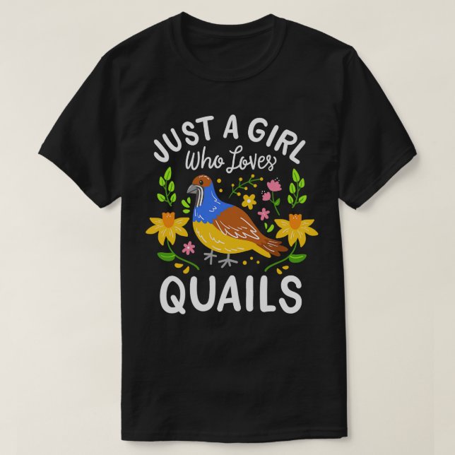 T-shirt Quails Quail Lover 1 (Design devant)