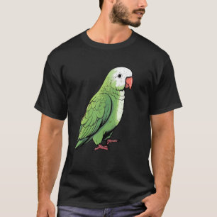 T-shirt Quaker Parrot Green Bird Propriétaire d'animal de