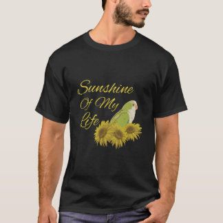 T-shirt Quaker Parrot Green Monk Parakeet Sunshine Sunflow