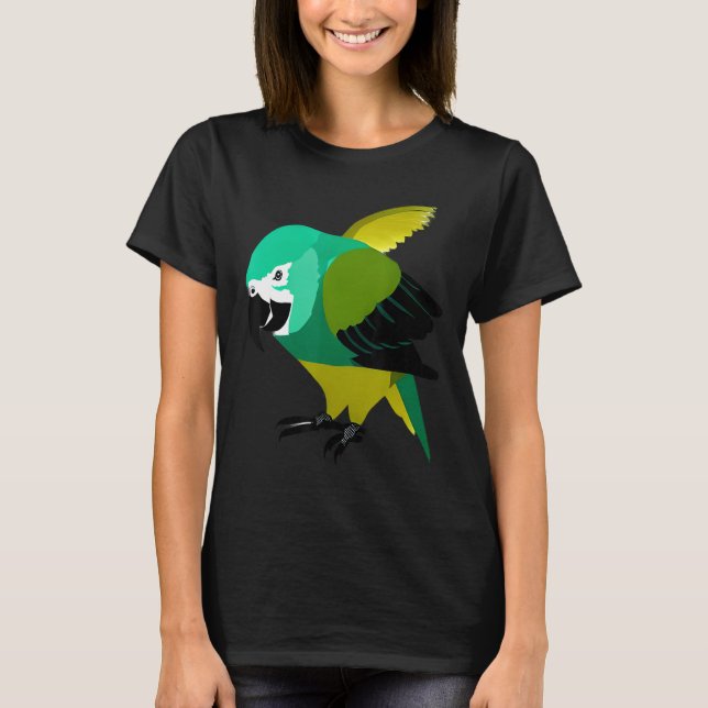 T-shirt Quaker Parrots birds animals pet  Party quotes Fam (Devant)