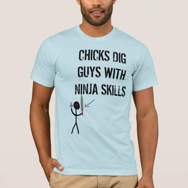 T-shirt Qualifications de Ninja (Devant)