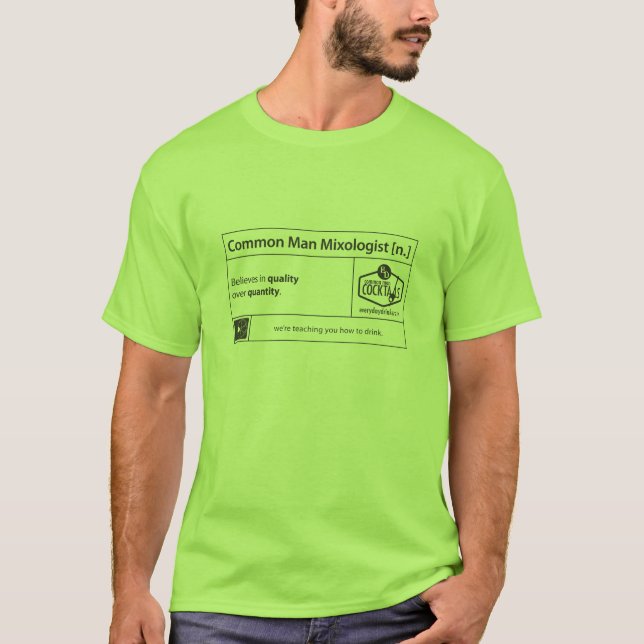 T-shirt Qualité au-dessus de quantité (Devant)