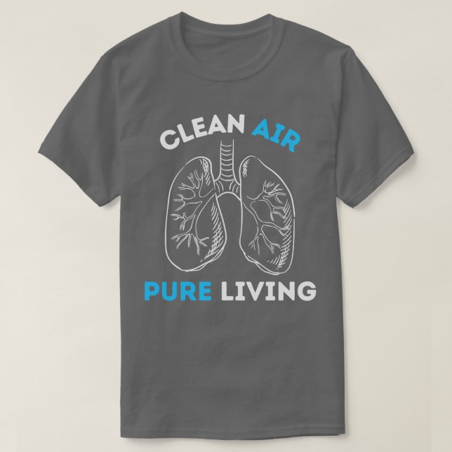 T-shirt QUALITÉ DE L'AIR Air pur Vie pure (Design devant)